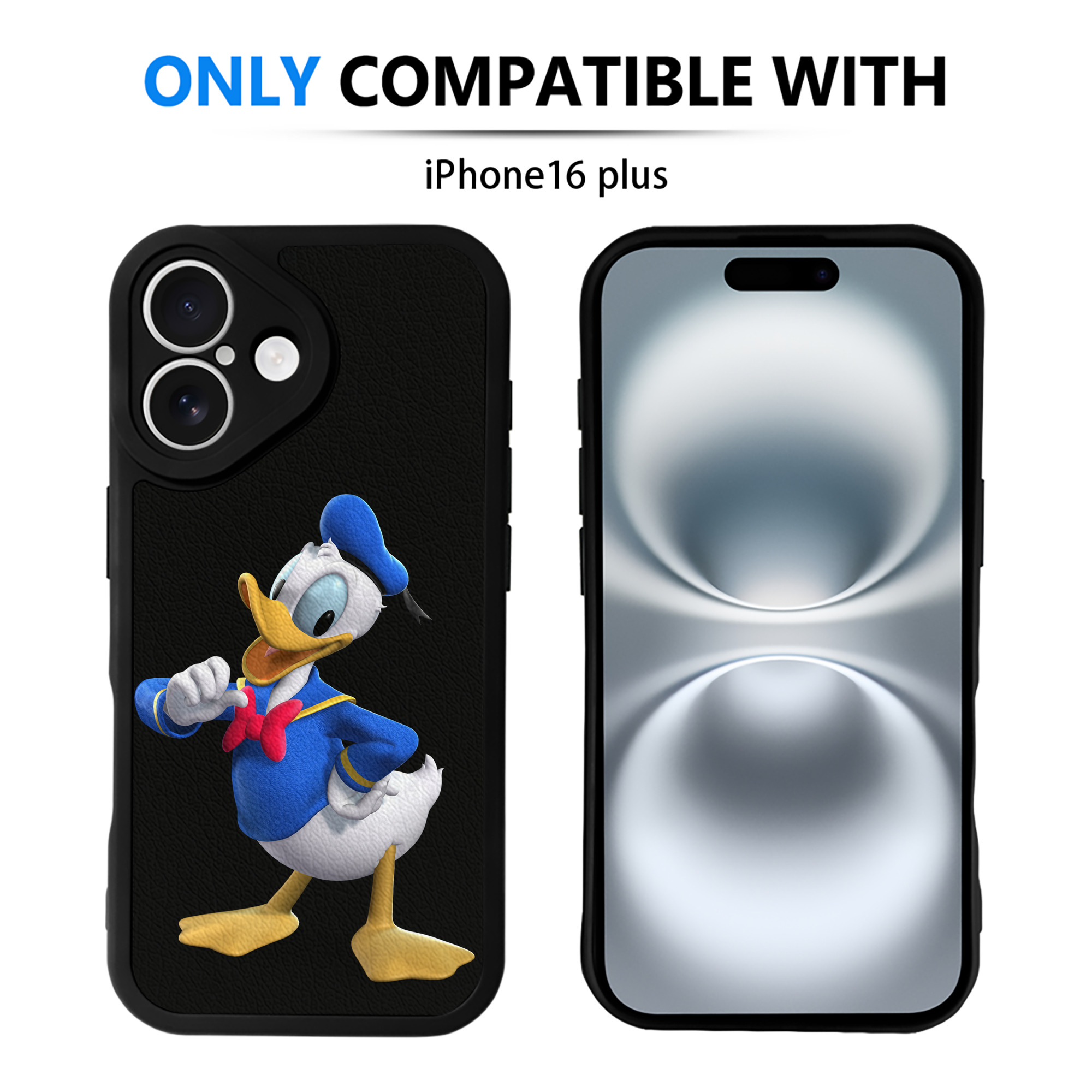 （画像用） ミッキーマウス Mickey Mouse 【iPhone 16シリーズ対応】シリコンスマホケース（レザー調） 材質：シリコン